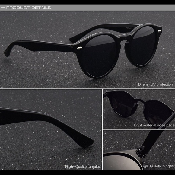 AOFLY Authentic Men's Round Sunglasses - Picture 4 of 5